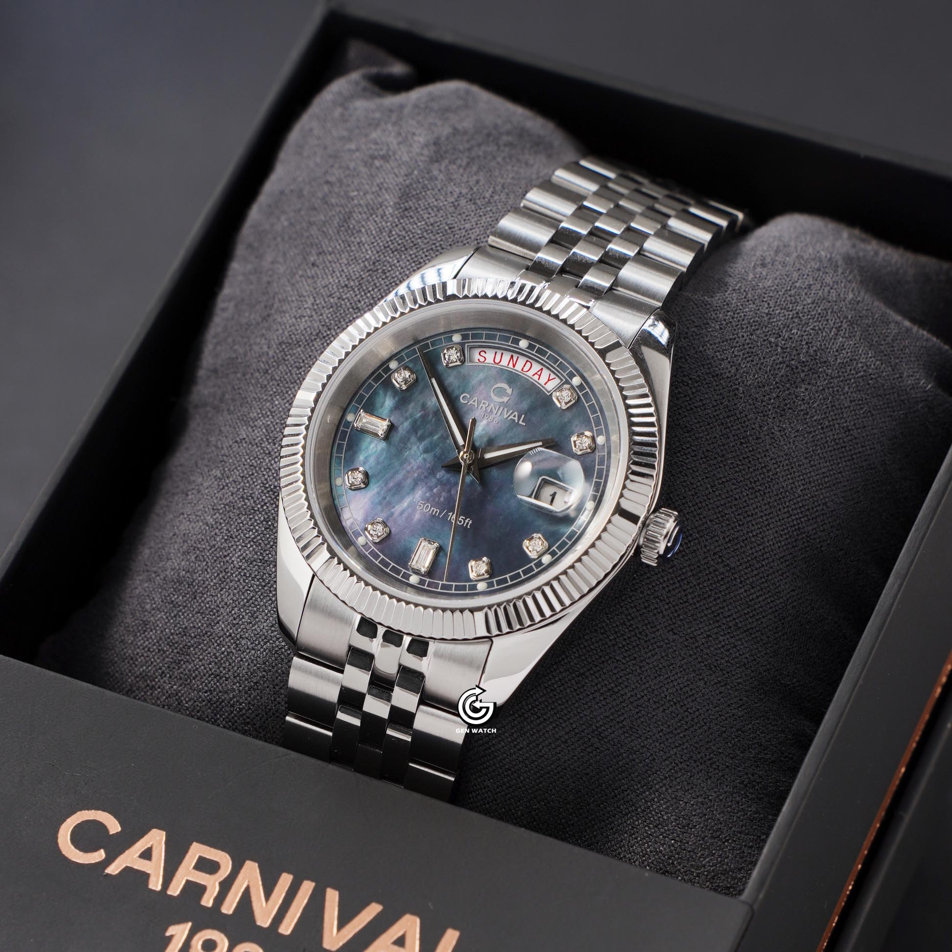 ĐỒNG HỒ NAM CARNIVAL 8190G VT DK QUARTZ 40MM