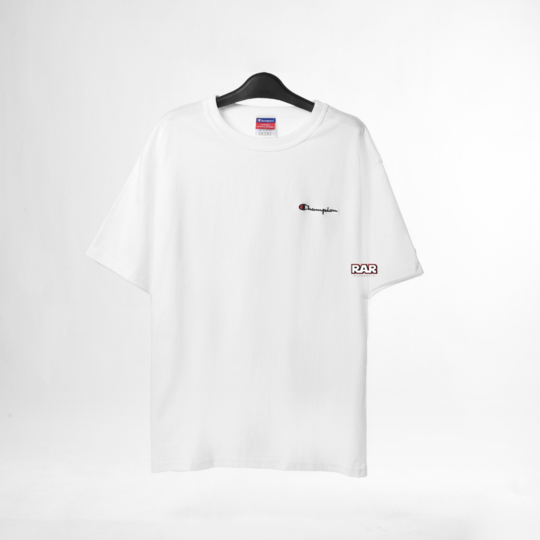 Champion Heritage Tshirt ,Embroidered Logo -  White