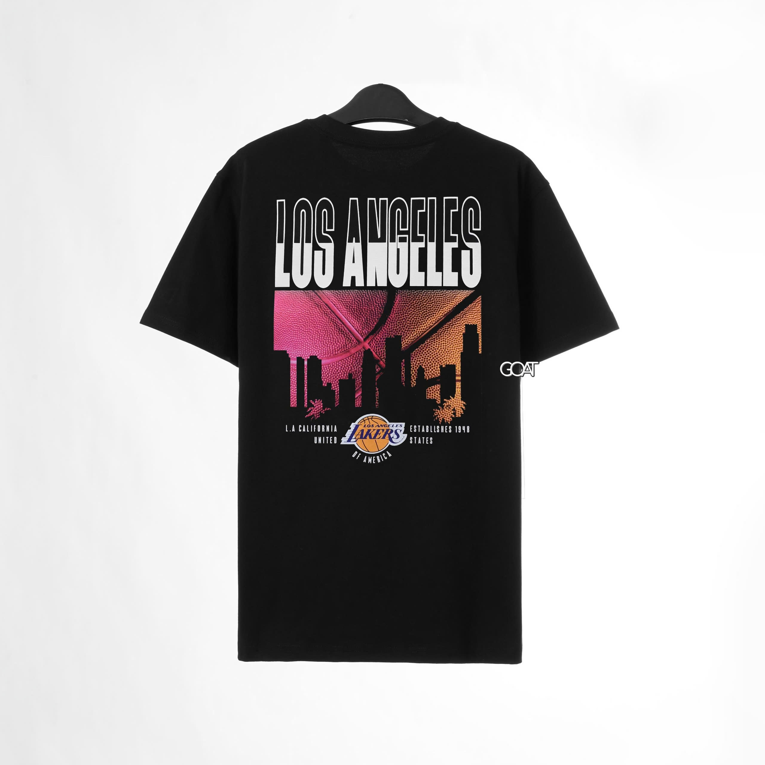 NEW ERA LOS ANGELES LAKERS CITY TSHIRT - BLACK