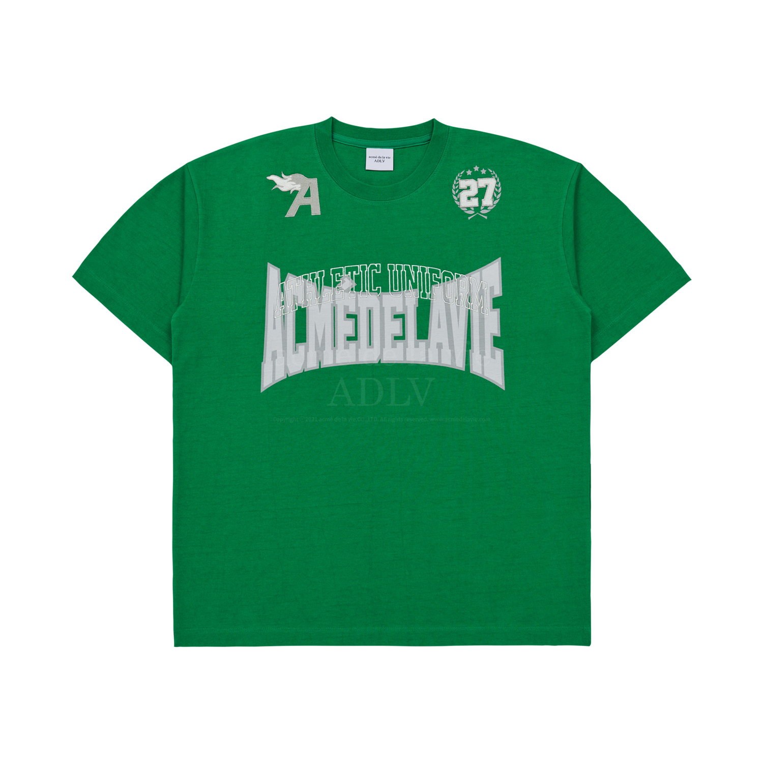 ADLV BABY FACE SHORT SLEEVE SPORTY UNIFORM TSHIRT - GREEN