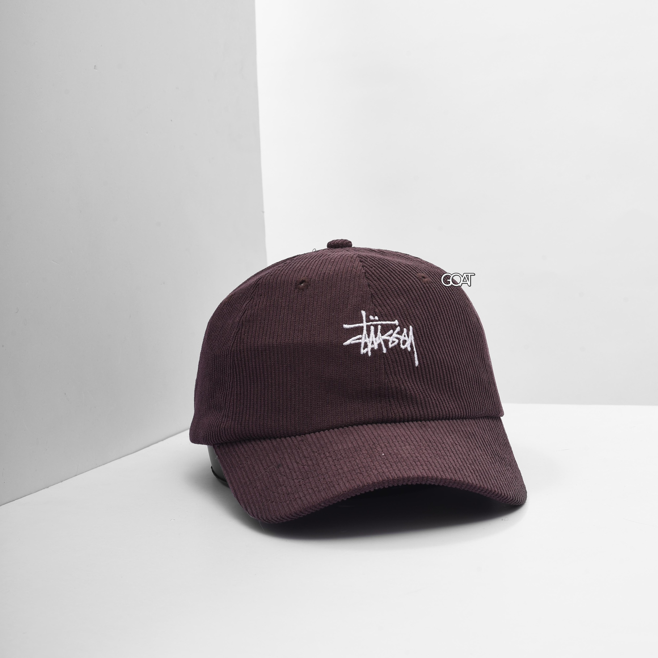 STUSSY GRAFFITI CORD LOW PRO CAP - CHOCOLATE