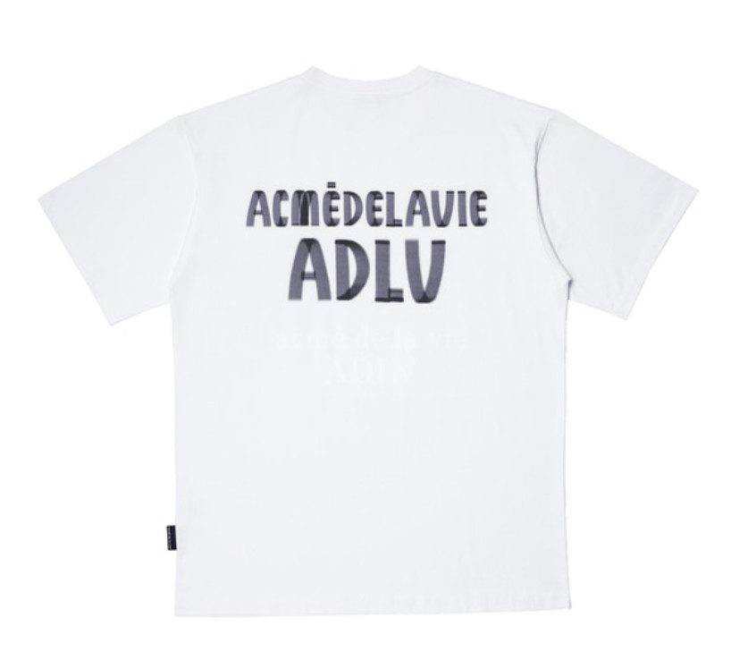 ADLV MARKER BASIC LOGO T-SHIRT - WHITE