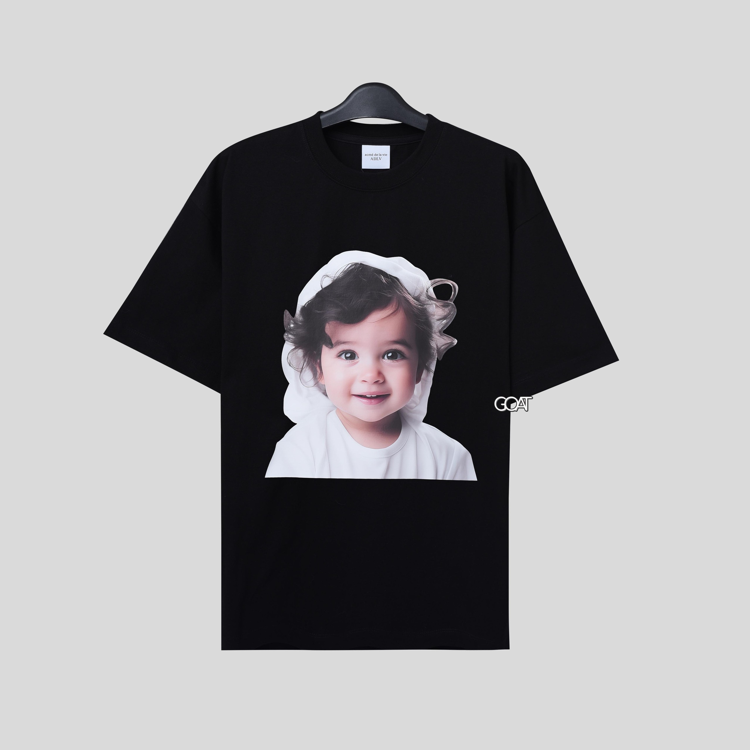 ADLV WAVE HAIR T-SHIRT - BLACK