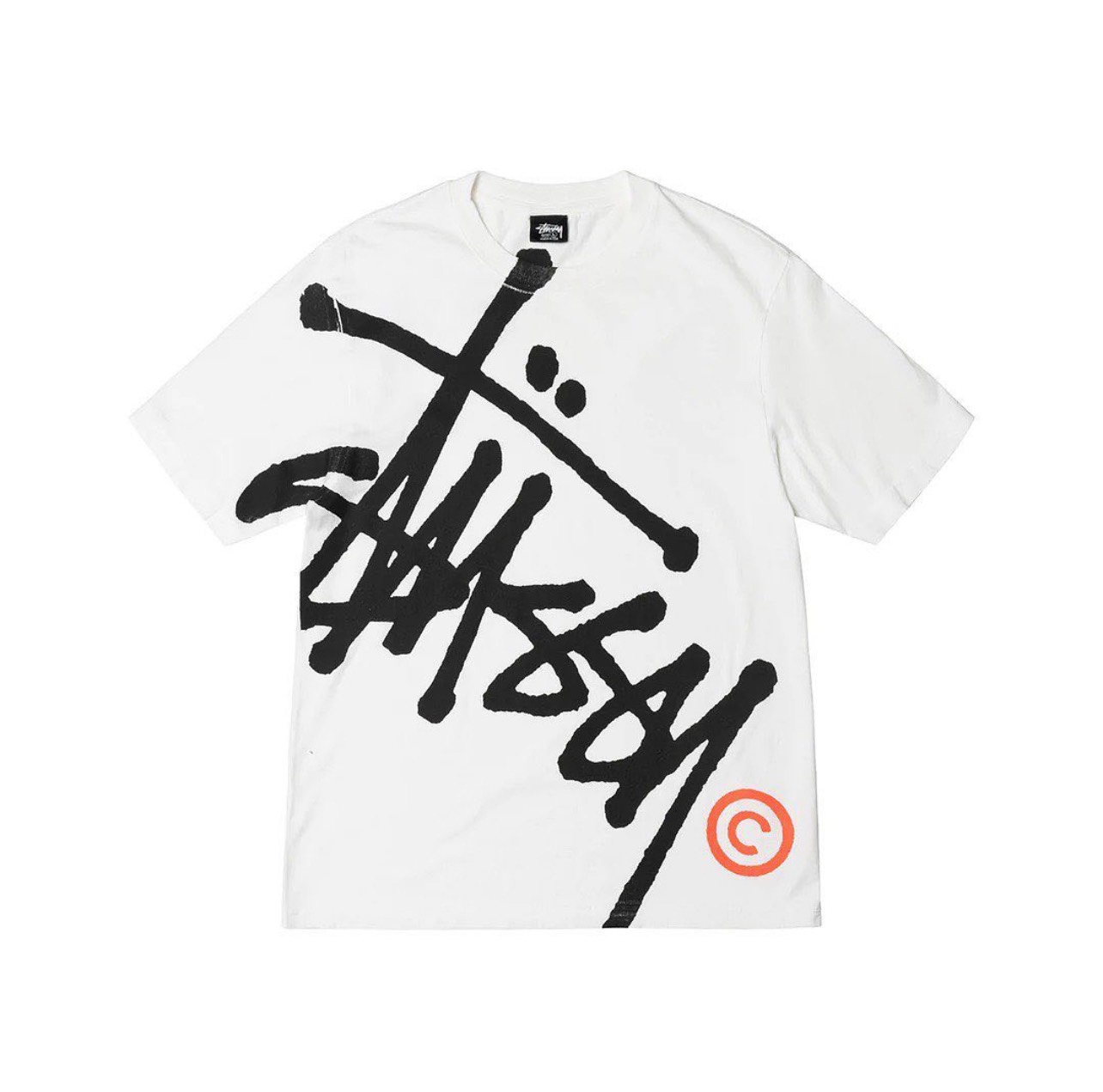 STUSSY BIG BASIC TSHIRT - WHITE