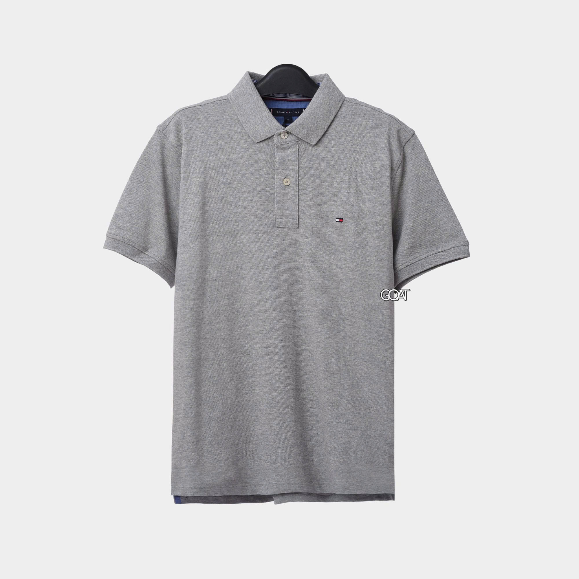 TOMMY HILFIGER BASIC POLO SHIRT - GREY