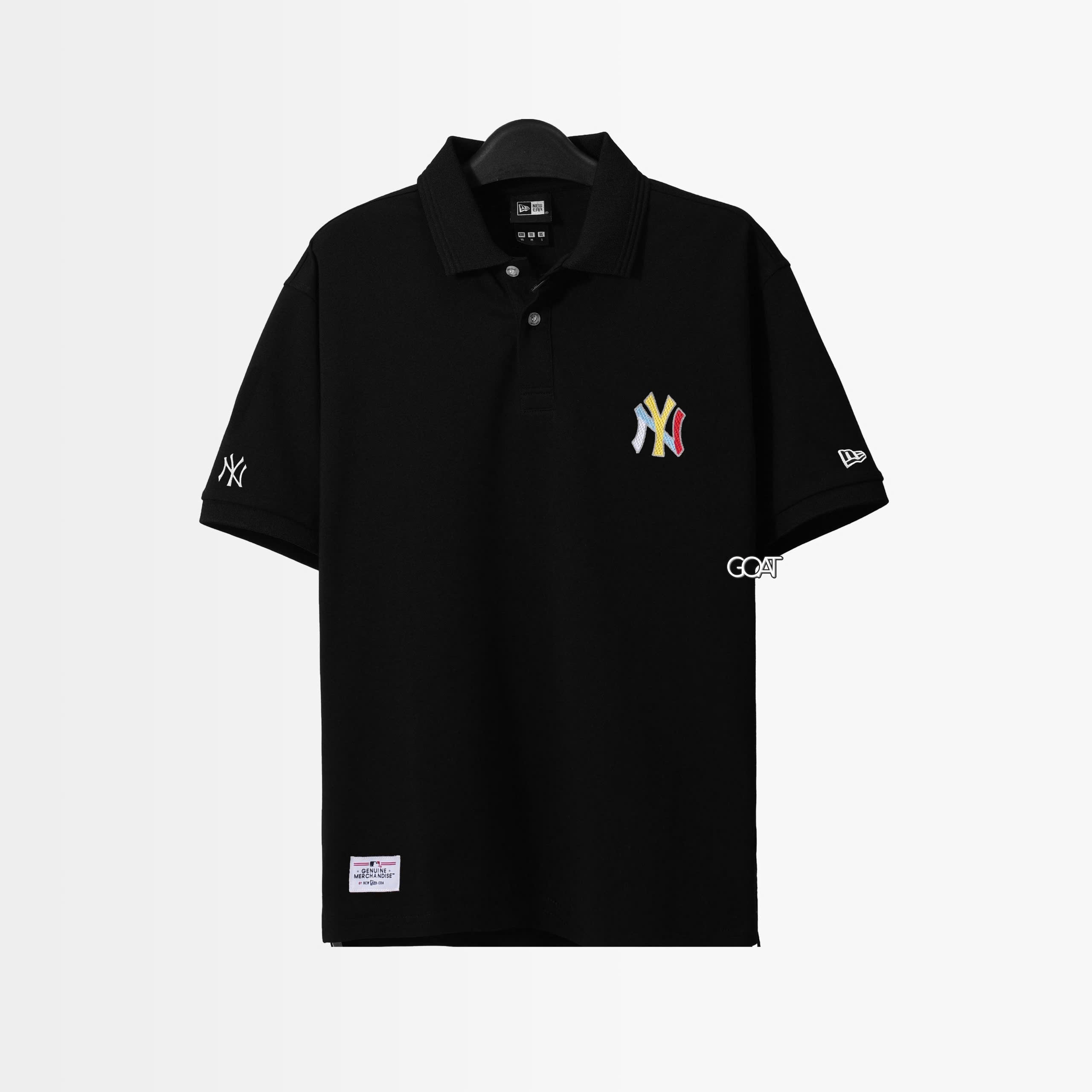 NEW ERA NEYYAN COLOR LOGO POLO SHIRT - BLACK