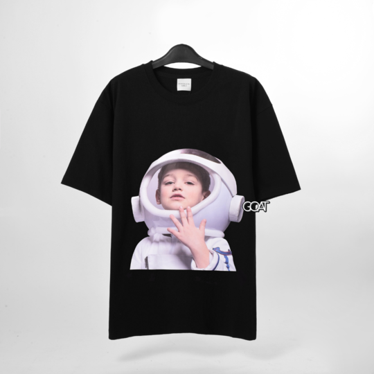 ADLV BABY FACE ASTRONAUT SHORT SLEEVE T-SHIRT - BLACK