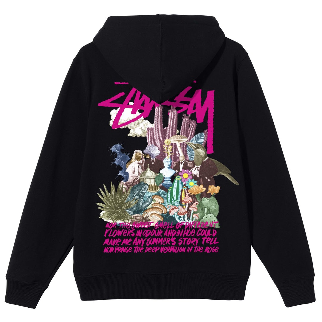 STUSSY PSYCHEDELIC HOODIE - BLACK