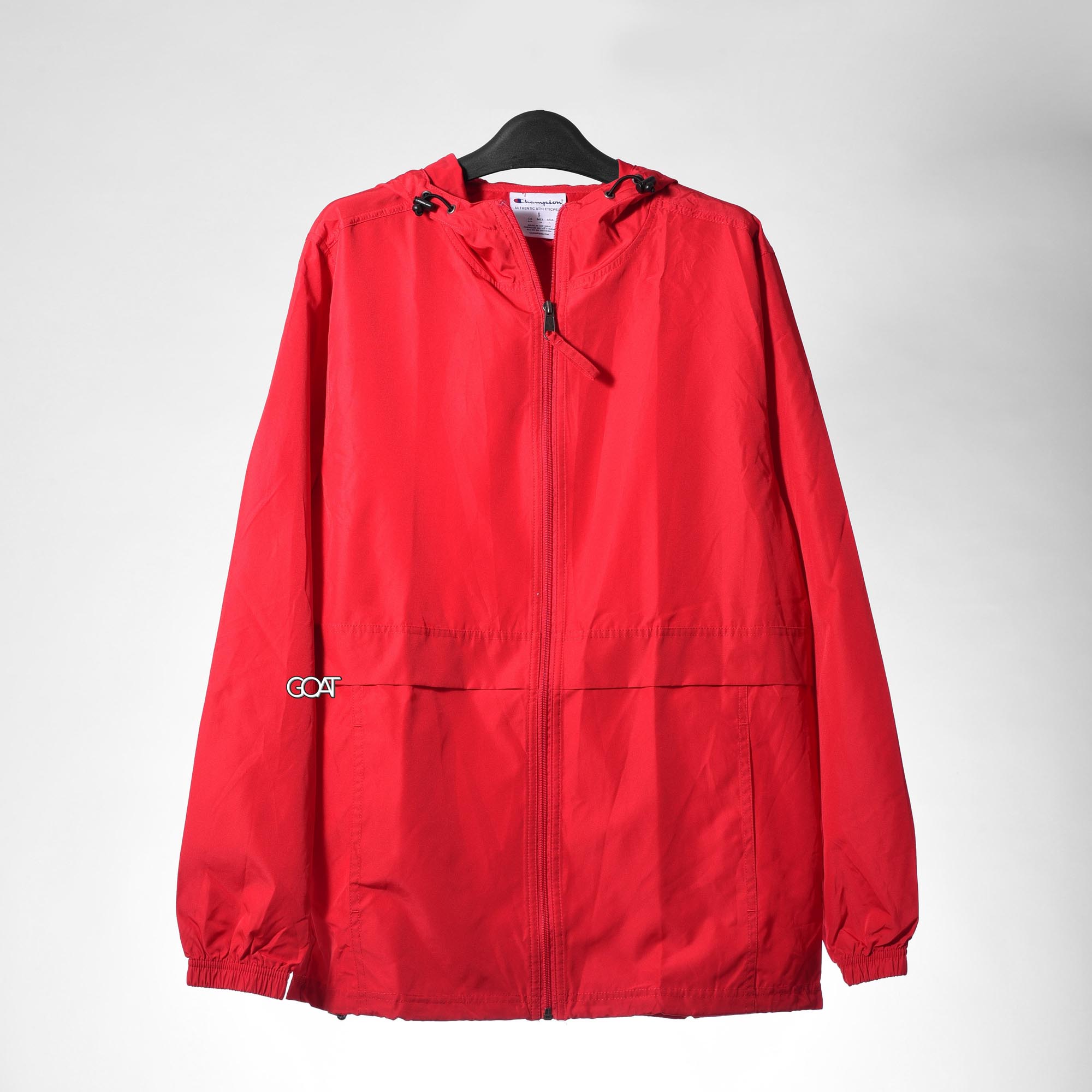 CHAMPION PACKABLE JACKET C LOGO - RED