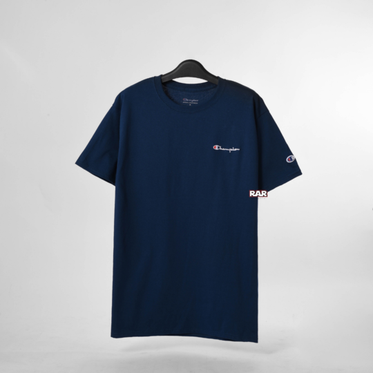 CHAMPION TAGLESS TSHIRT ,EMBROIDERED LOGO - LATE LIGHT BLUE