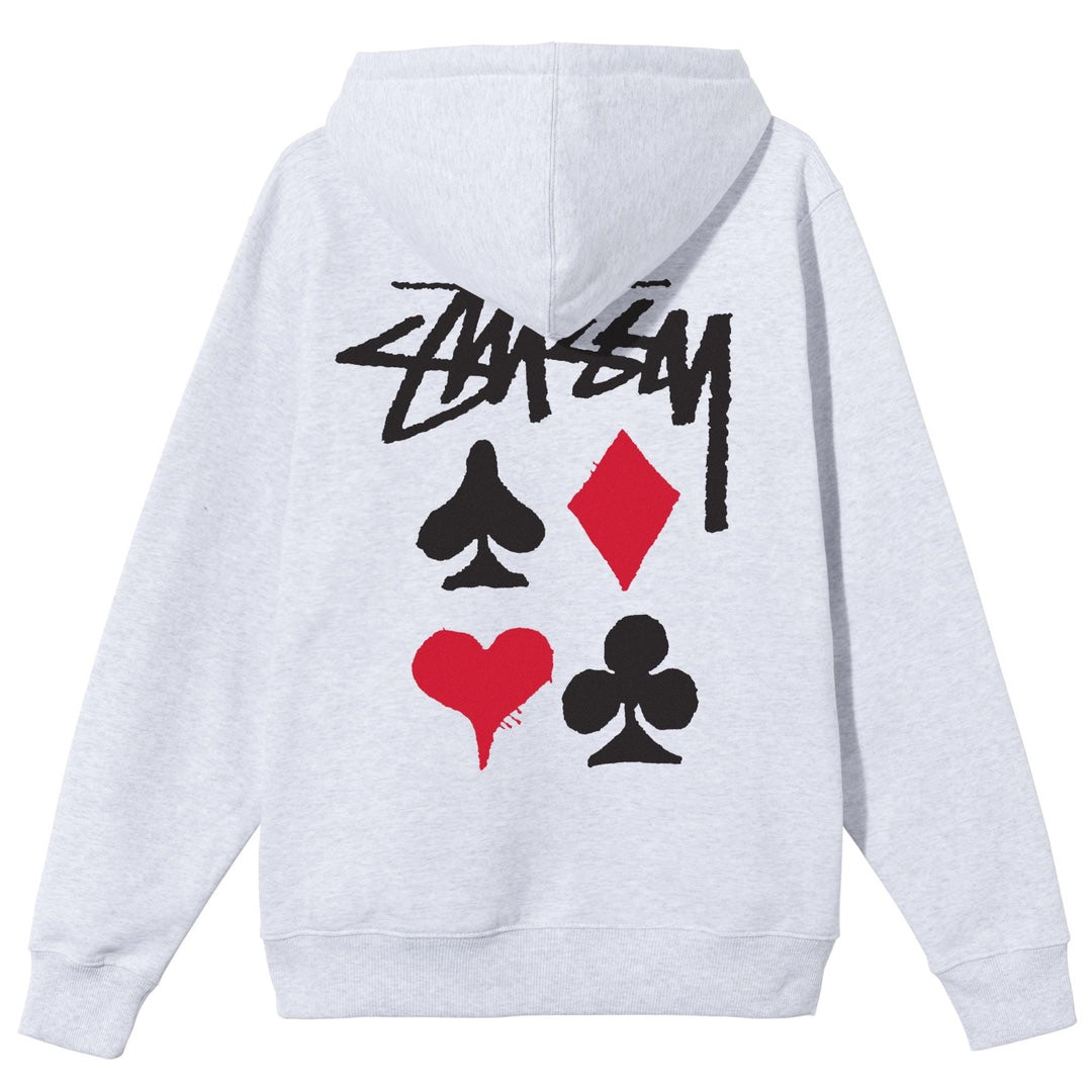 STUSSY 2 DECK HOODIE - GREY