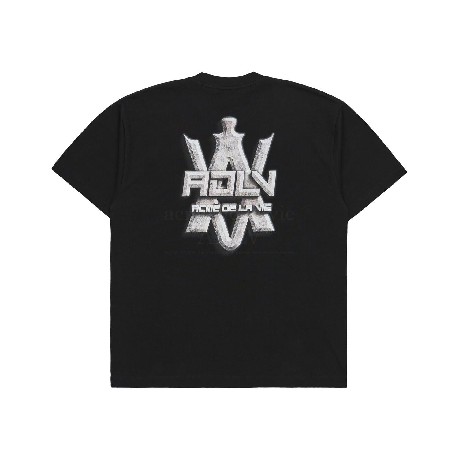 ADLV BABY FACE SHORT SLEEVE STONE ARTWORK TSHIRT - BLACK