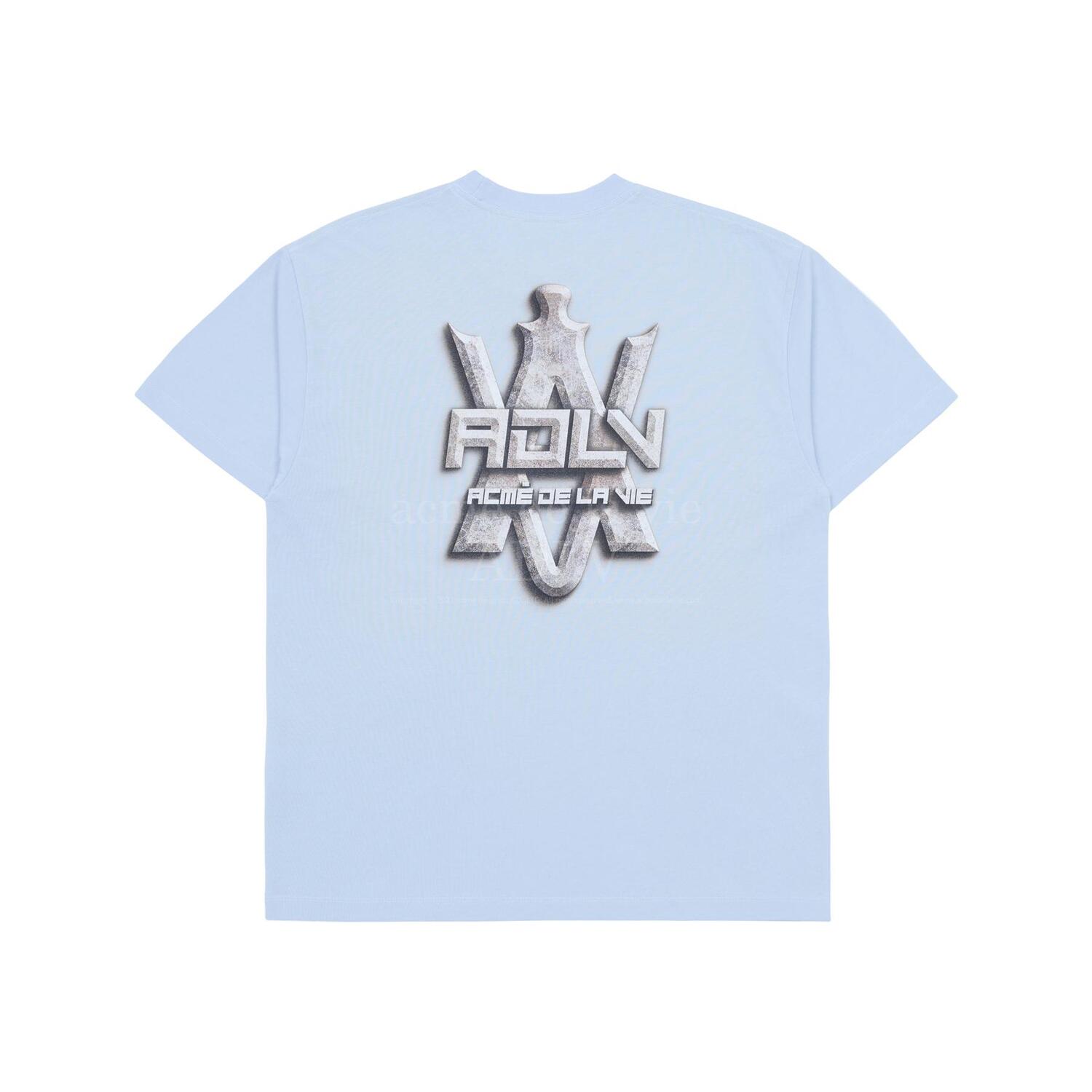 ADLV BABY FACE SHORT SLEEVE STONE ARTWORK TSHIRT - BLUE