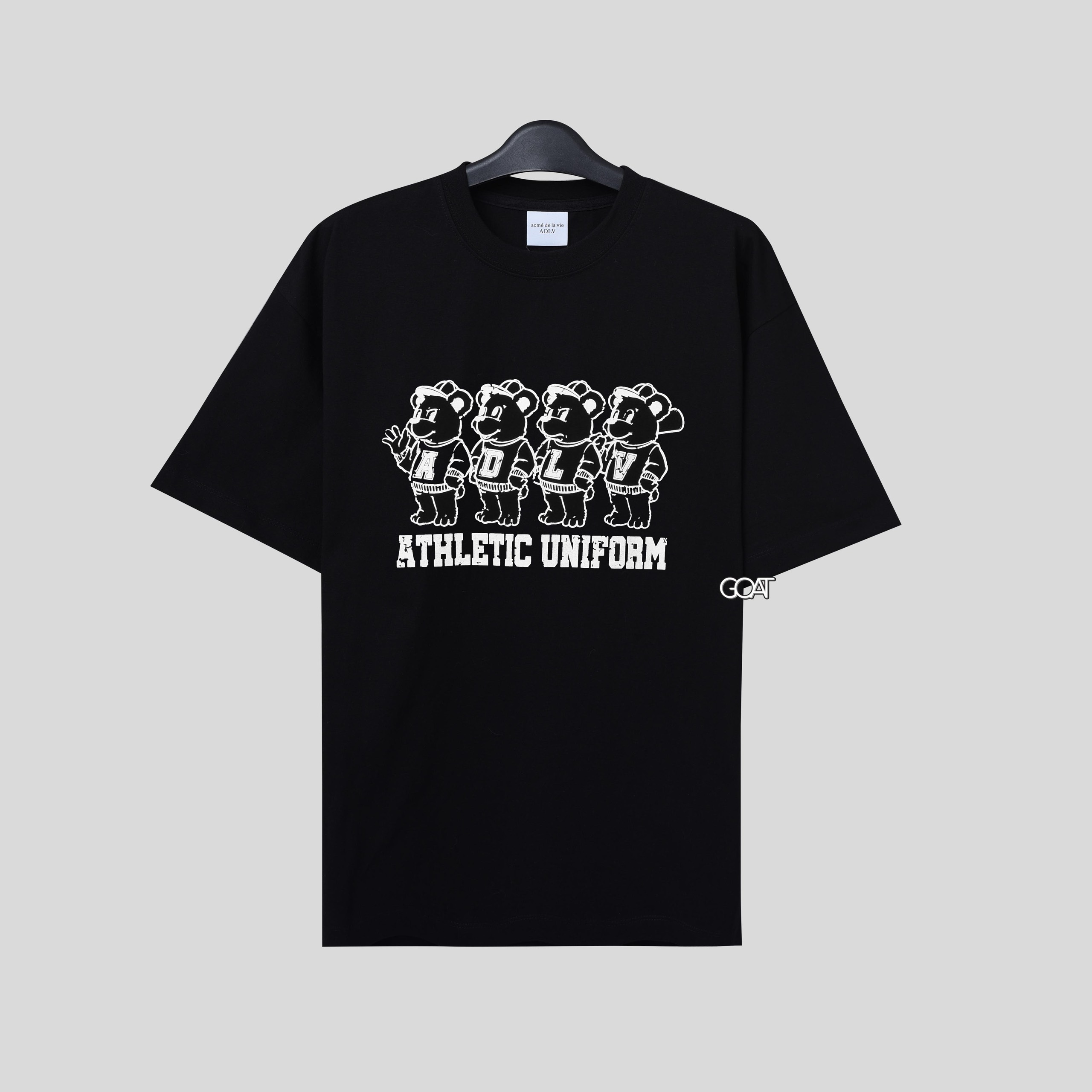 ADLV VINTAGE BEAR TSHIRT - BLACK