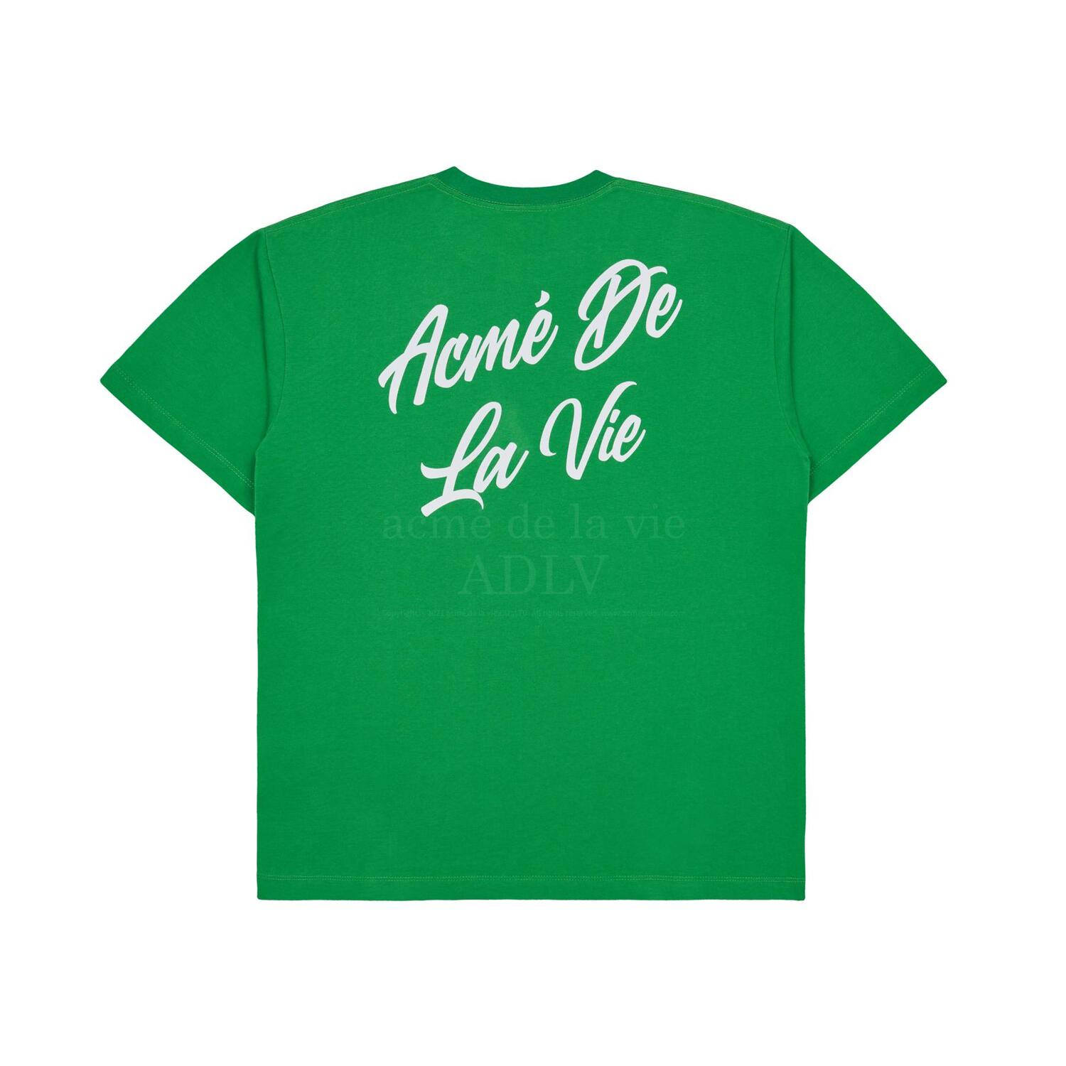 ADLV BABY FACE SHORT SLEEVE PRINTING LOGO TSHIRT - GREEN