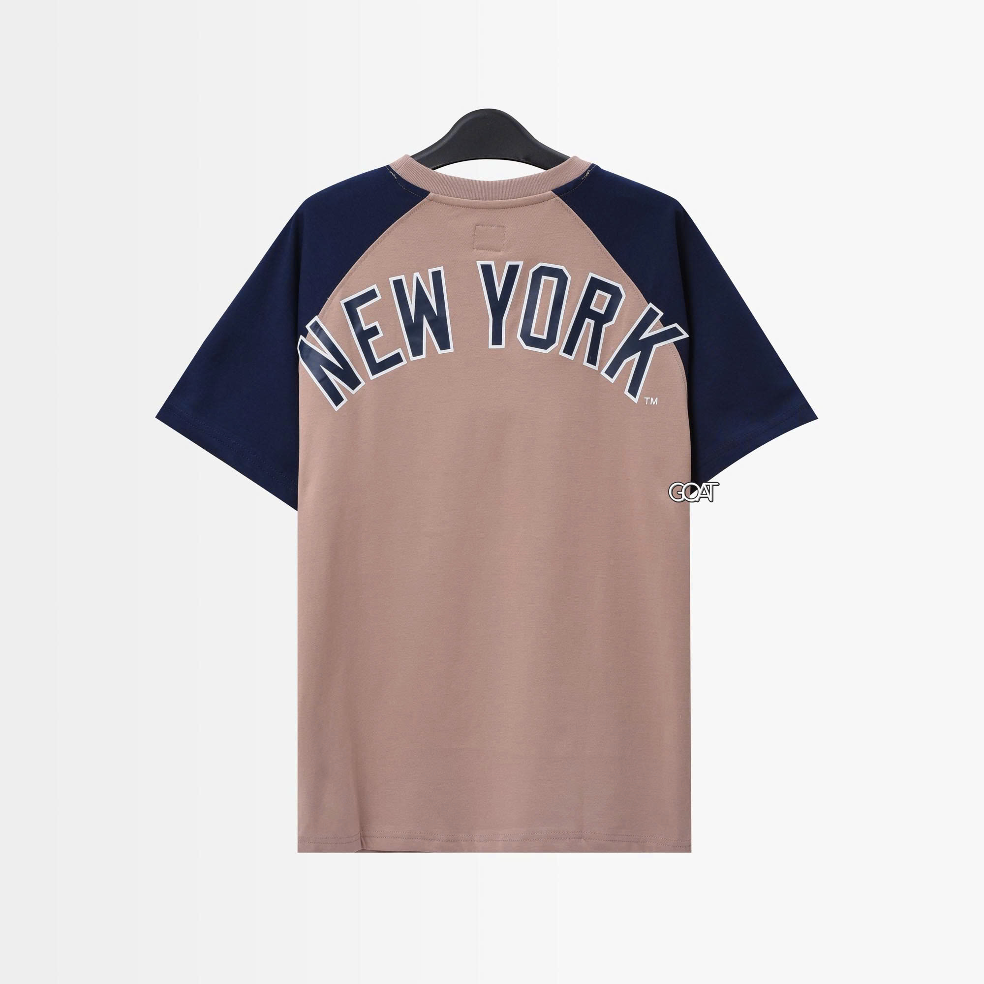 NEW ERA NEW YORK YANKEES BACK LOGO T-SHIRT - KHAKI