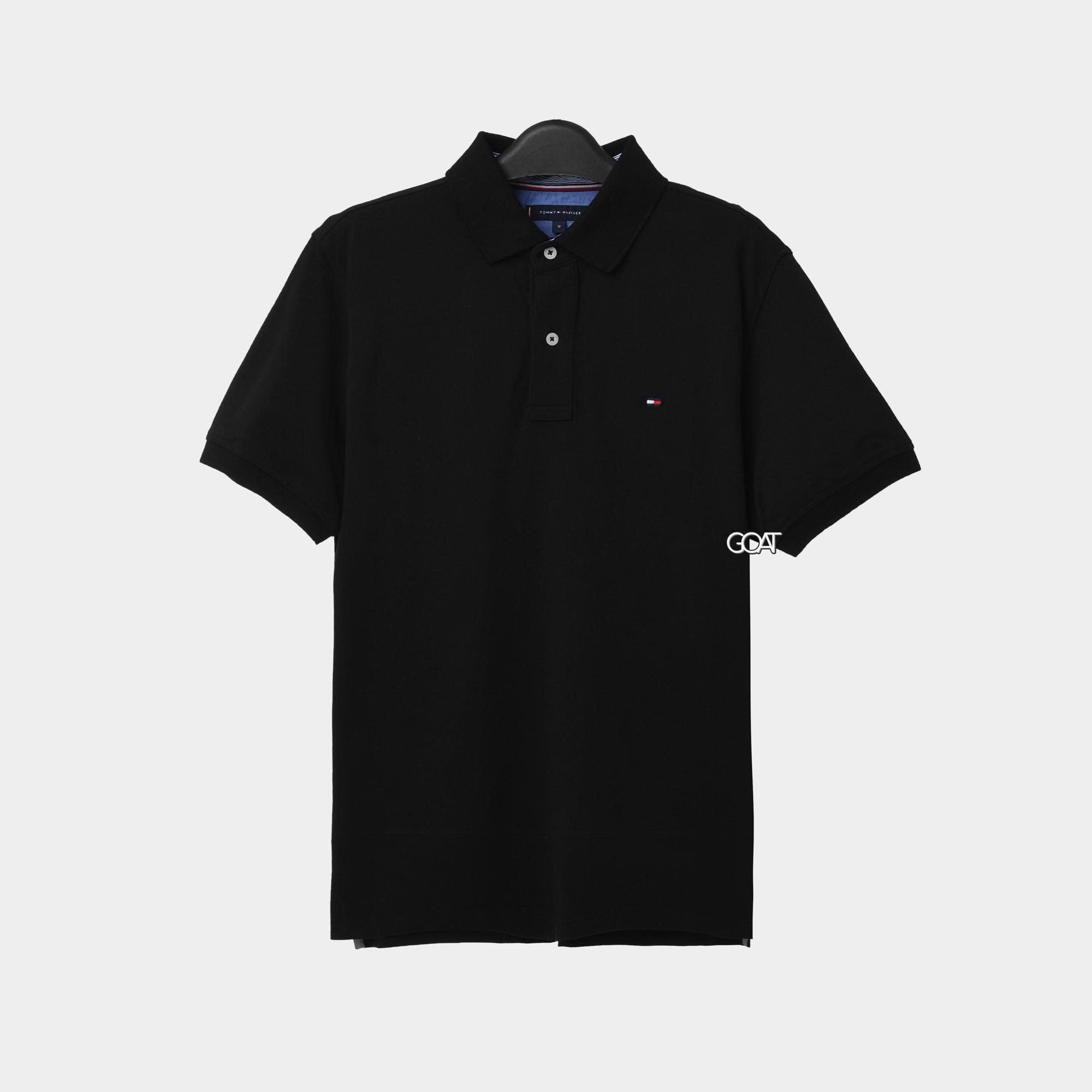 TOMMY HILFIGER BASIC POLO SHIRT - BLACK