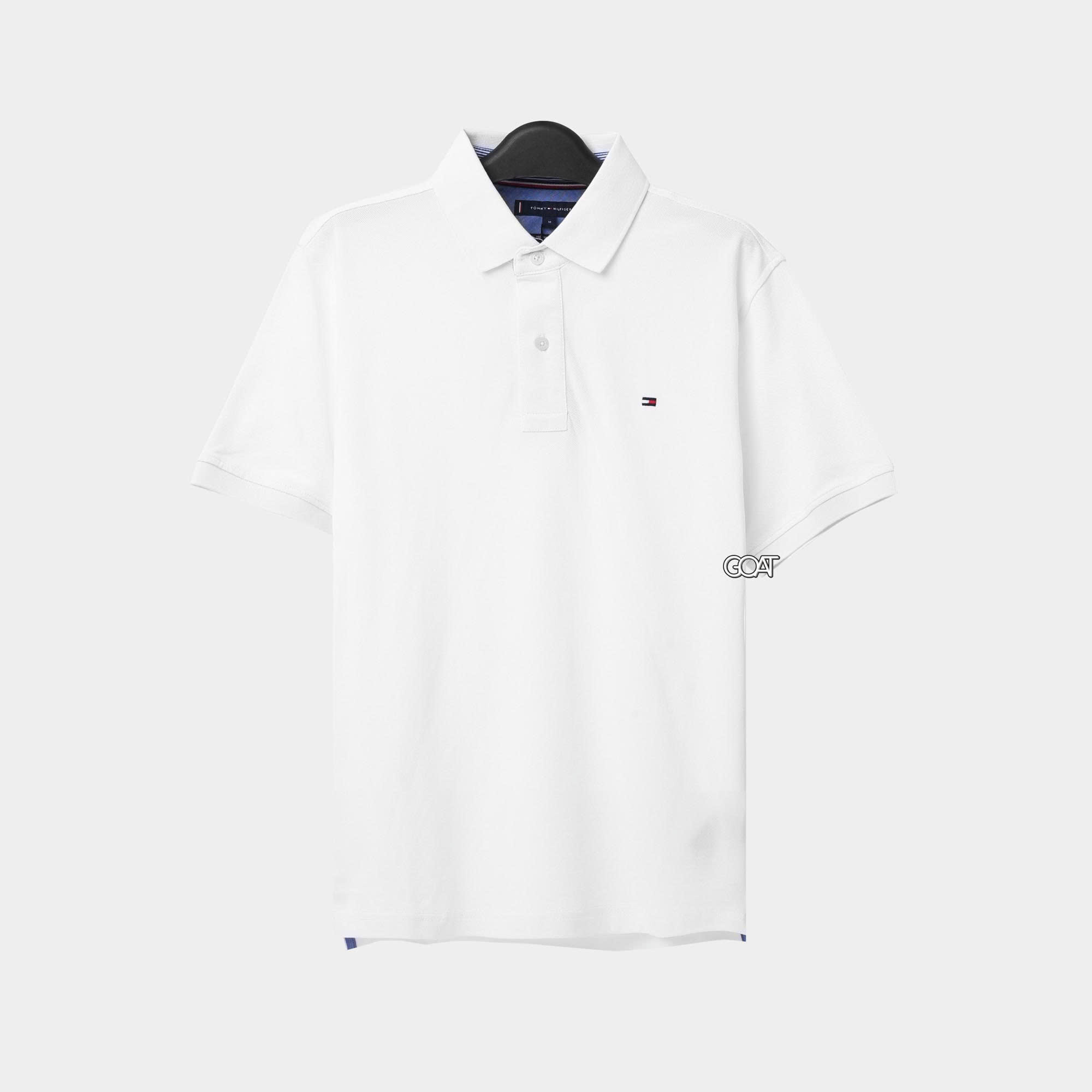 TOMMY HILFIGER BASIC POLO SHIRT - WHITE