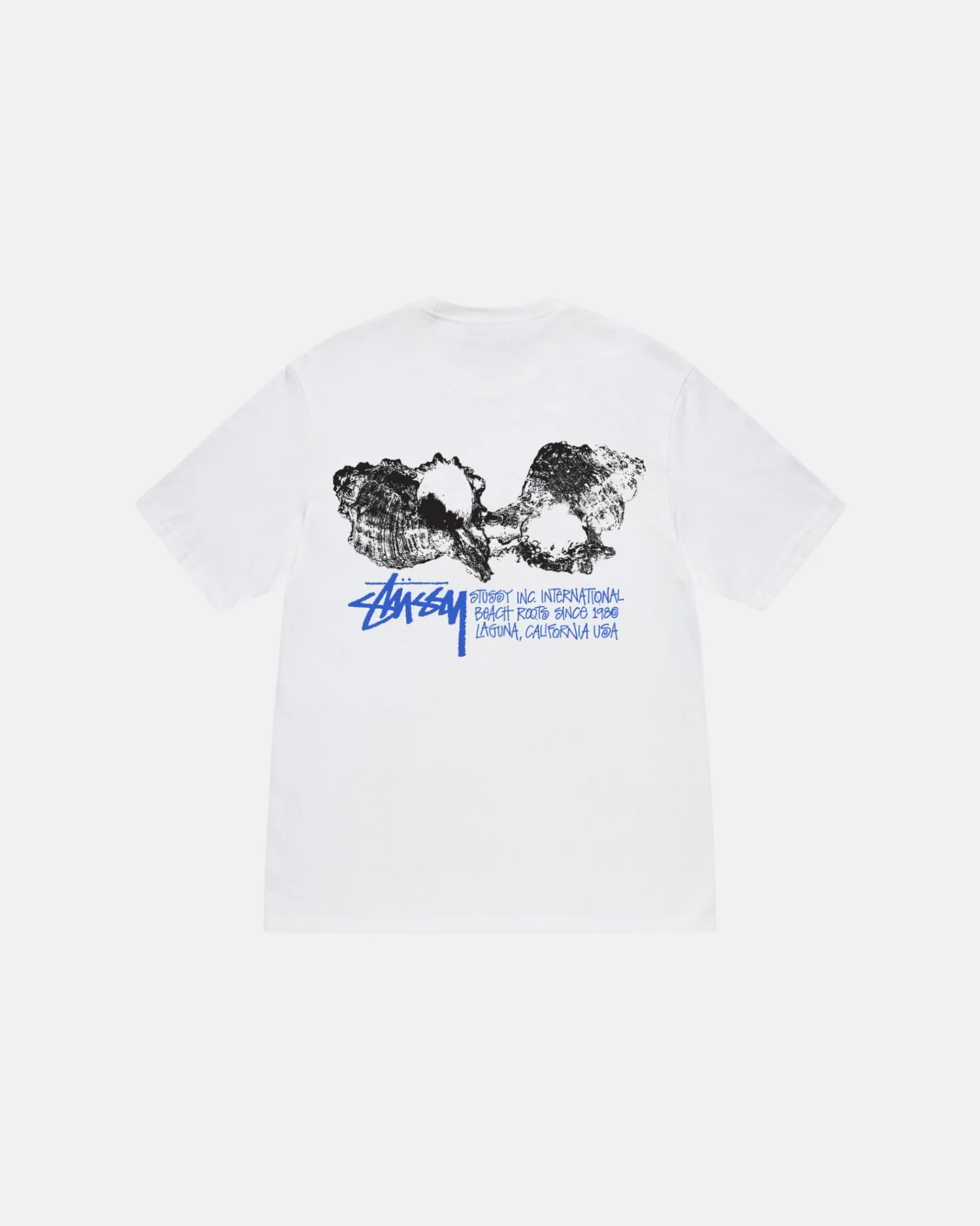 STUSSY SHELLS TEE - WHITE