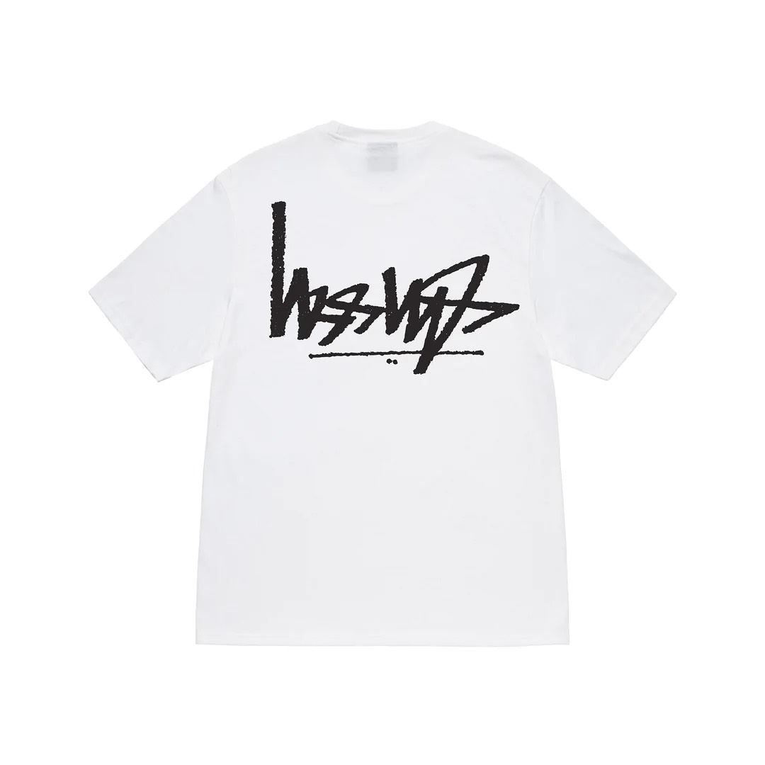 STUSSY FLIPPED TSHIRT - WHITE