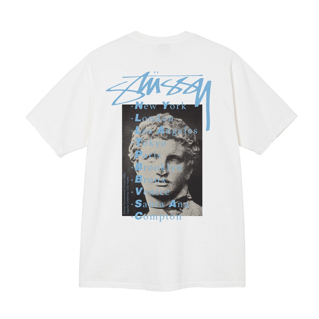 STUSSY STATUE TSHIRT - WHITE