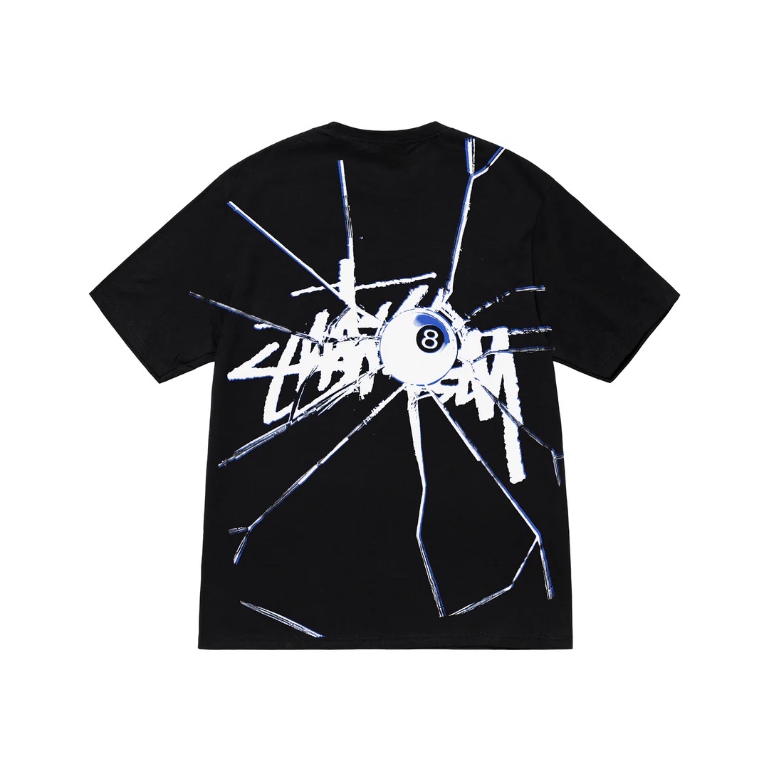 STUSSY SHATTERED TSHIRT - BLACK