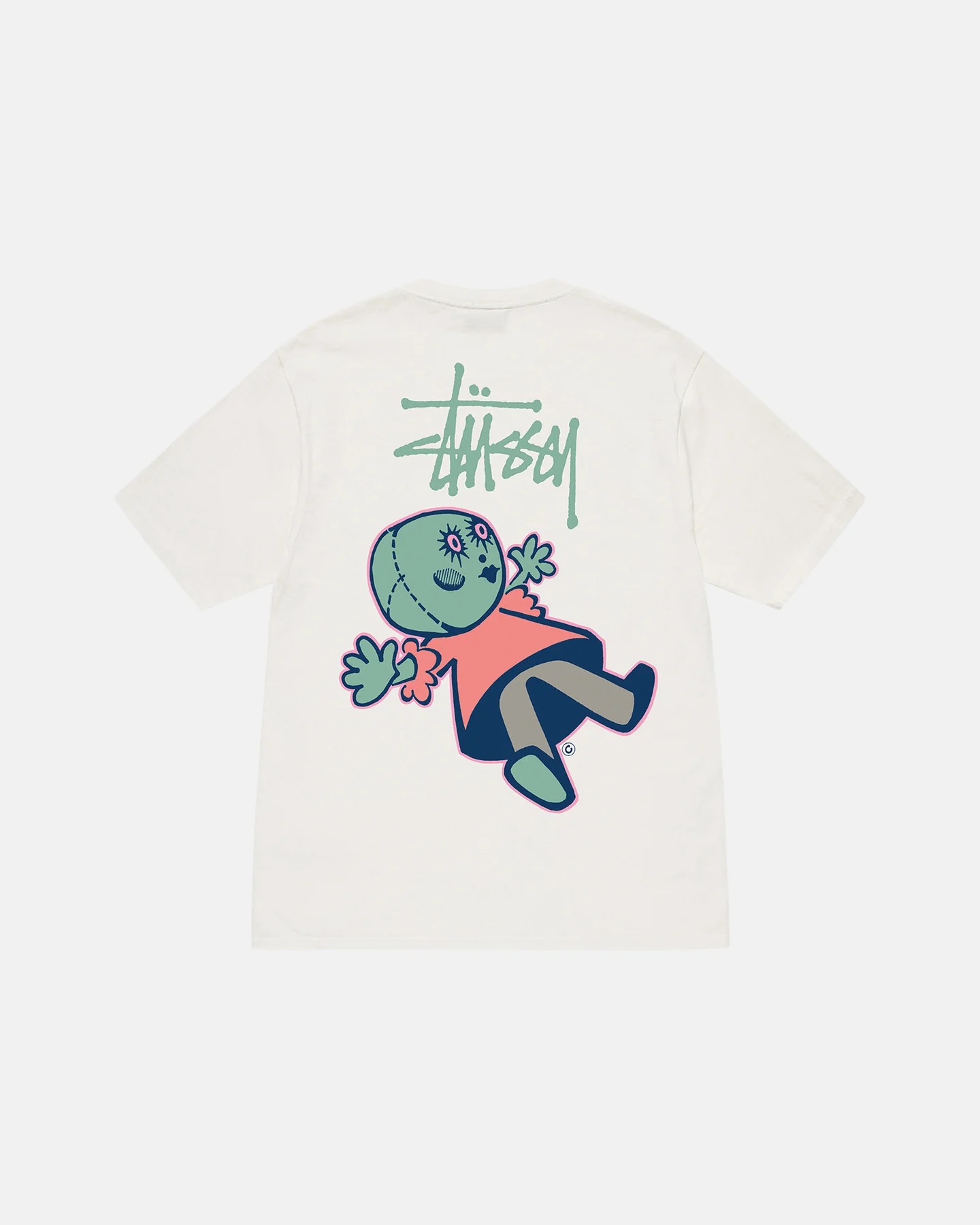 STUSSY DOLLIE DYED TSHIRT - NATURAL