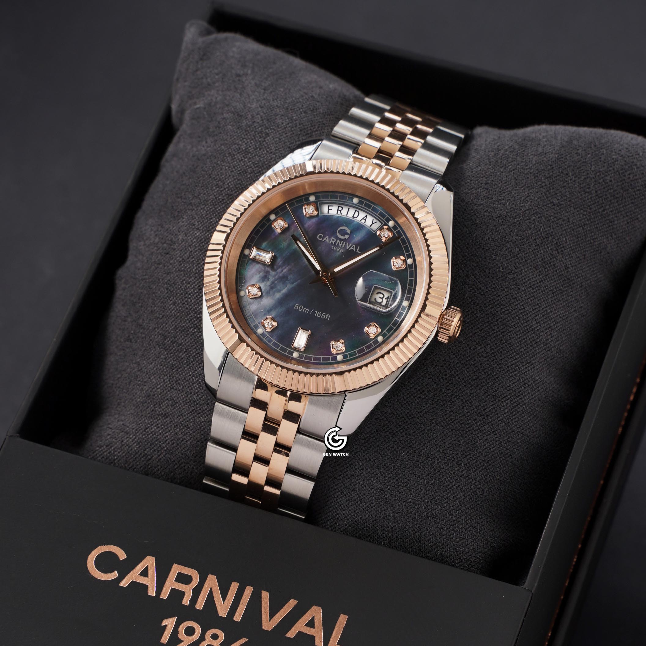 ĐỒNG HỒ NAM CARNIVAL 8190G CH DK QUARTZ 40MM