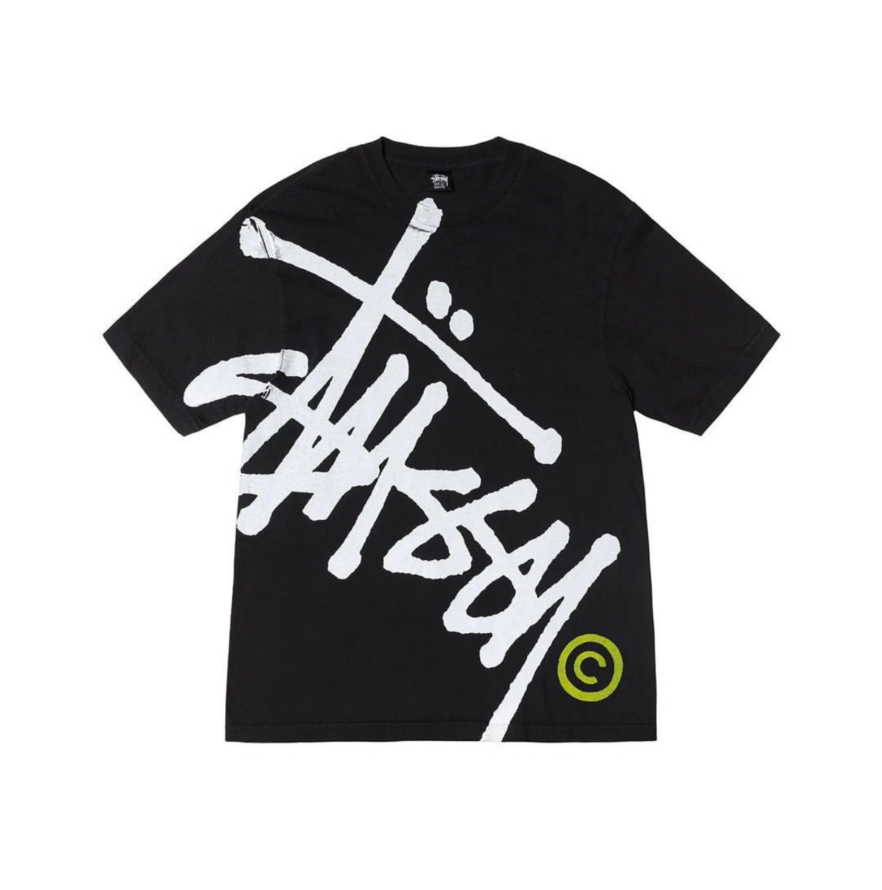 STUSSY BIG BASIC TSHIRT - BLACK