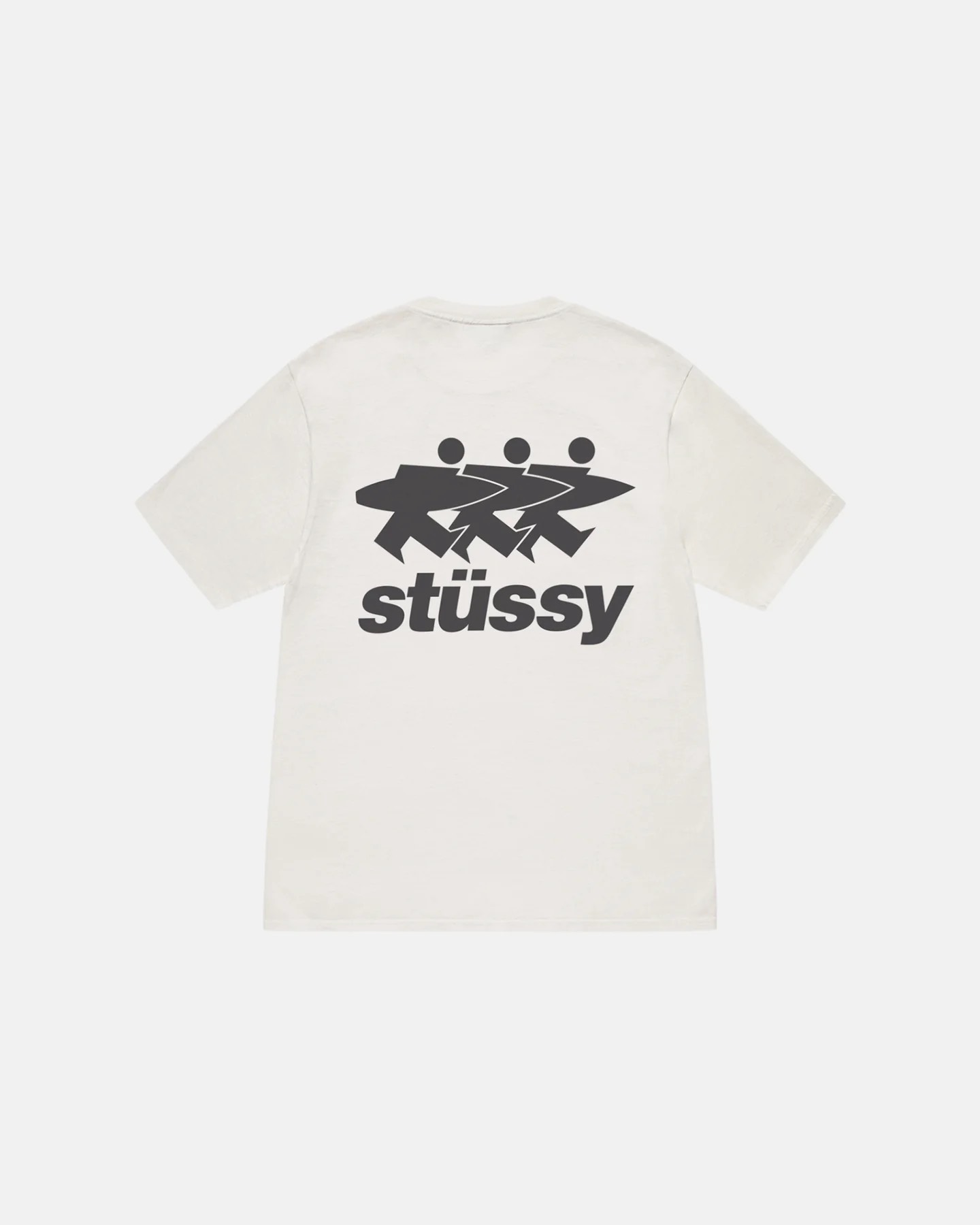 STUSSY SURF WALK PIGMENT DYED TEE - NATURAL