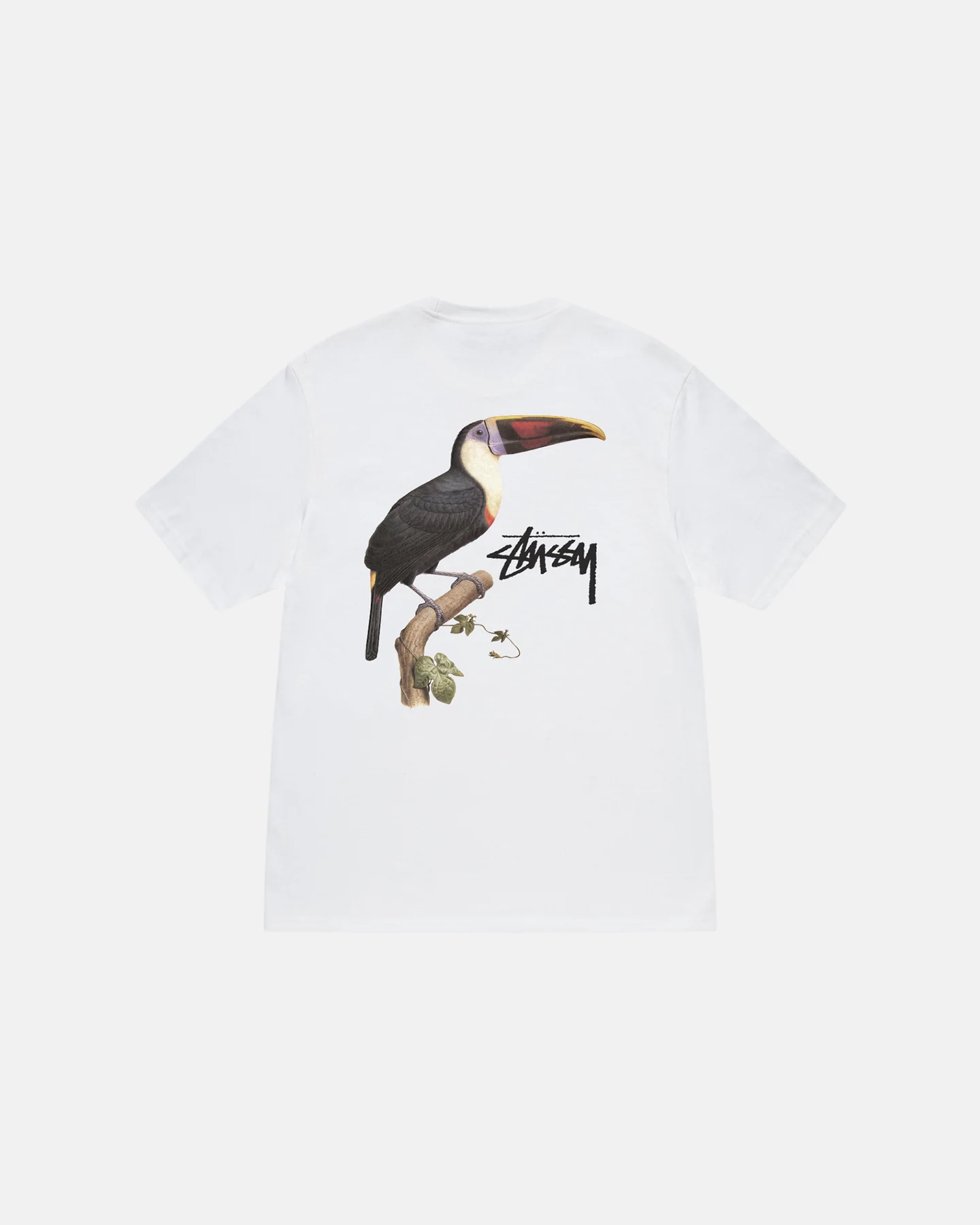 STUSSY TOUCAN TEE - WHITE