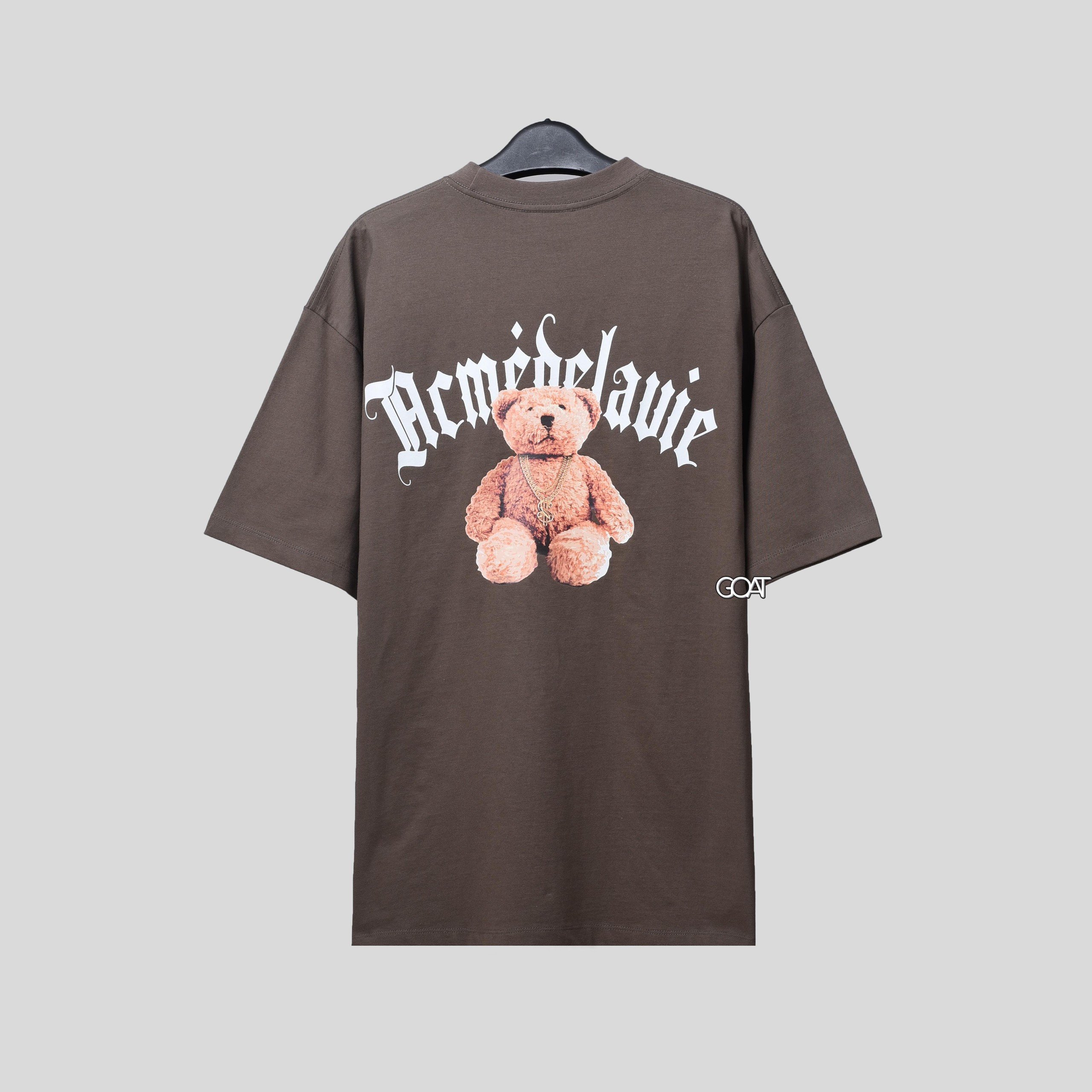 ADLV BABY FACE SHORT SLEEVE CHAIN BEAR DOLL TSHIRT - BROWN