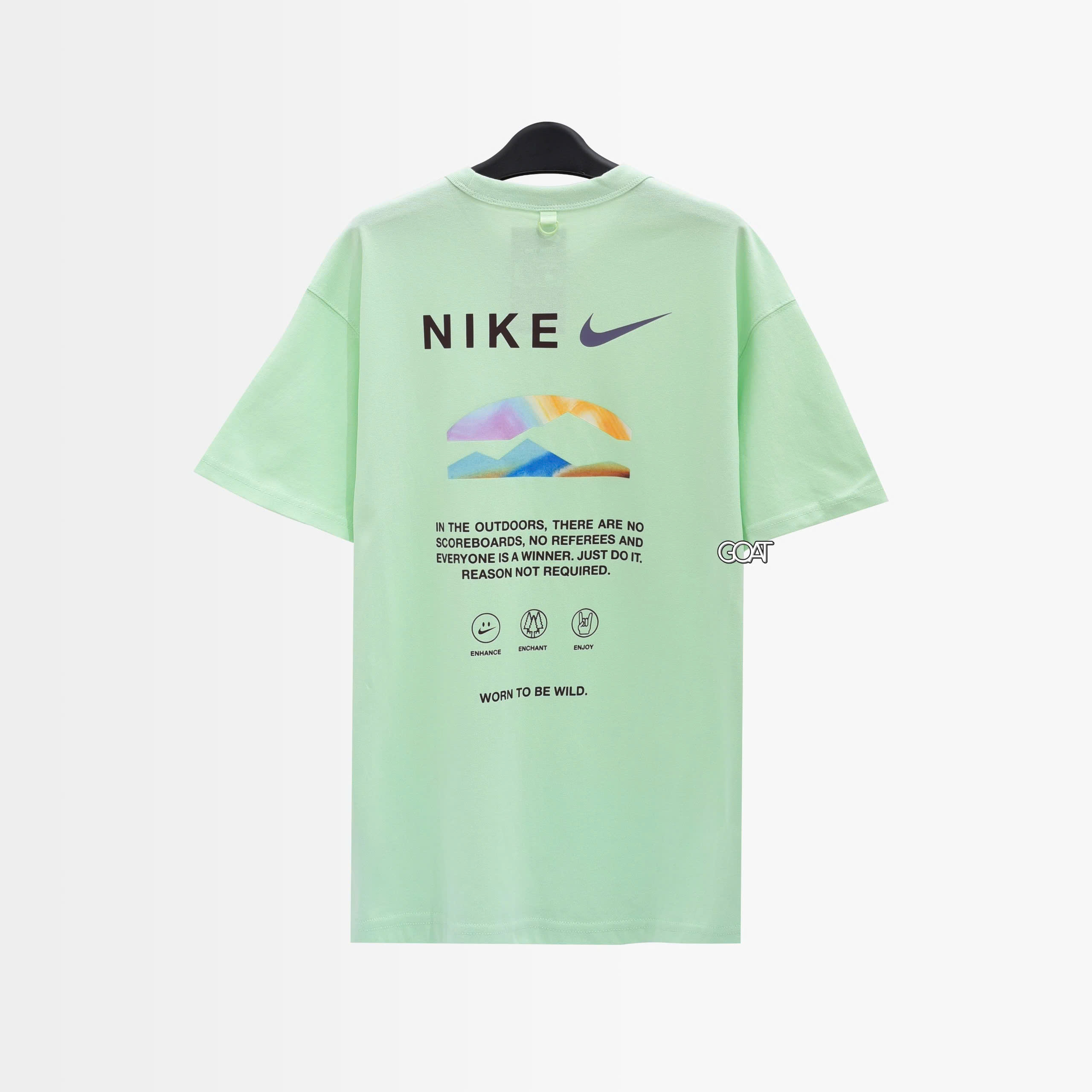 NIKE PREMIUM KNITTED SLOGAN TSHIRT - MINT