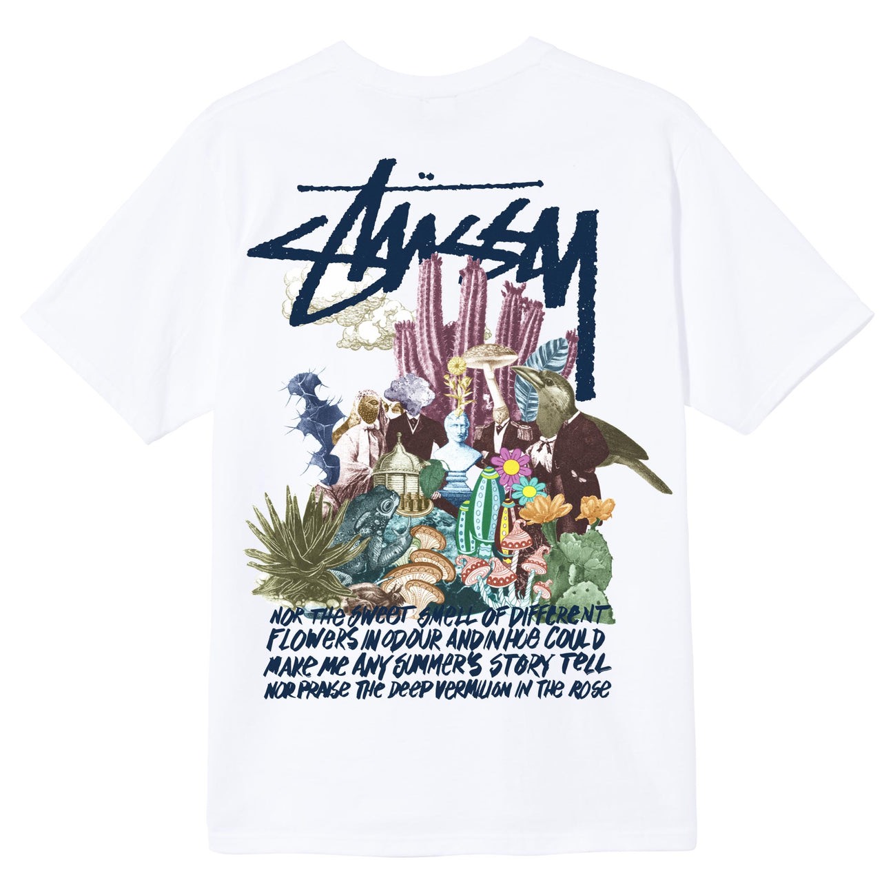 STUSSY PSYCHEDELIC TSHIRT - WHITE