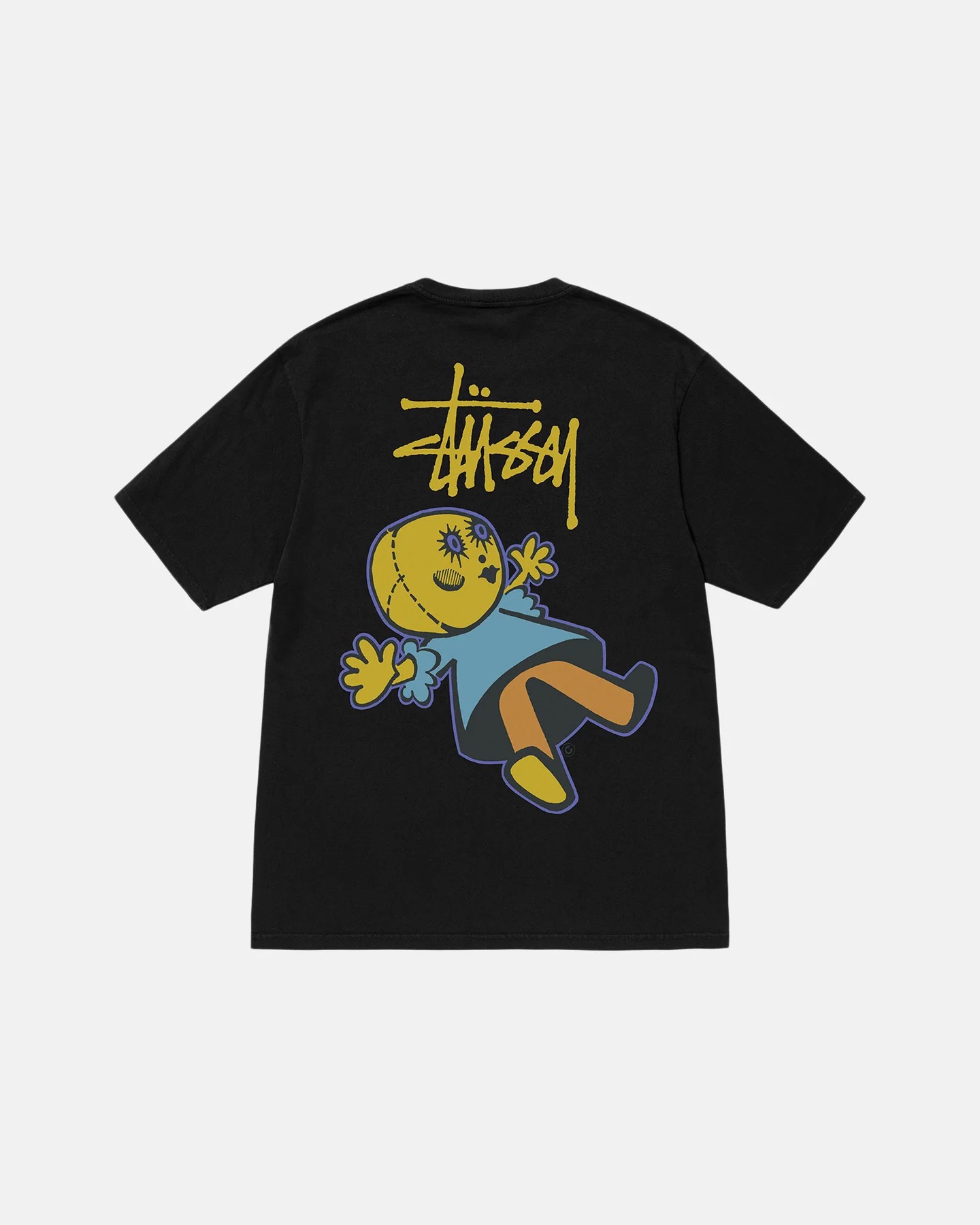 STUSSY DOLLIE DYED TSHIRT - BLACK