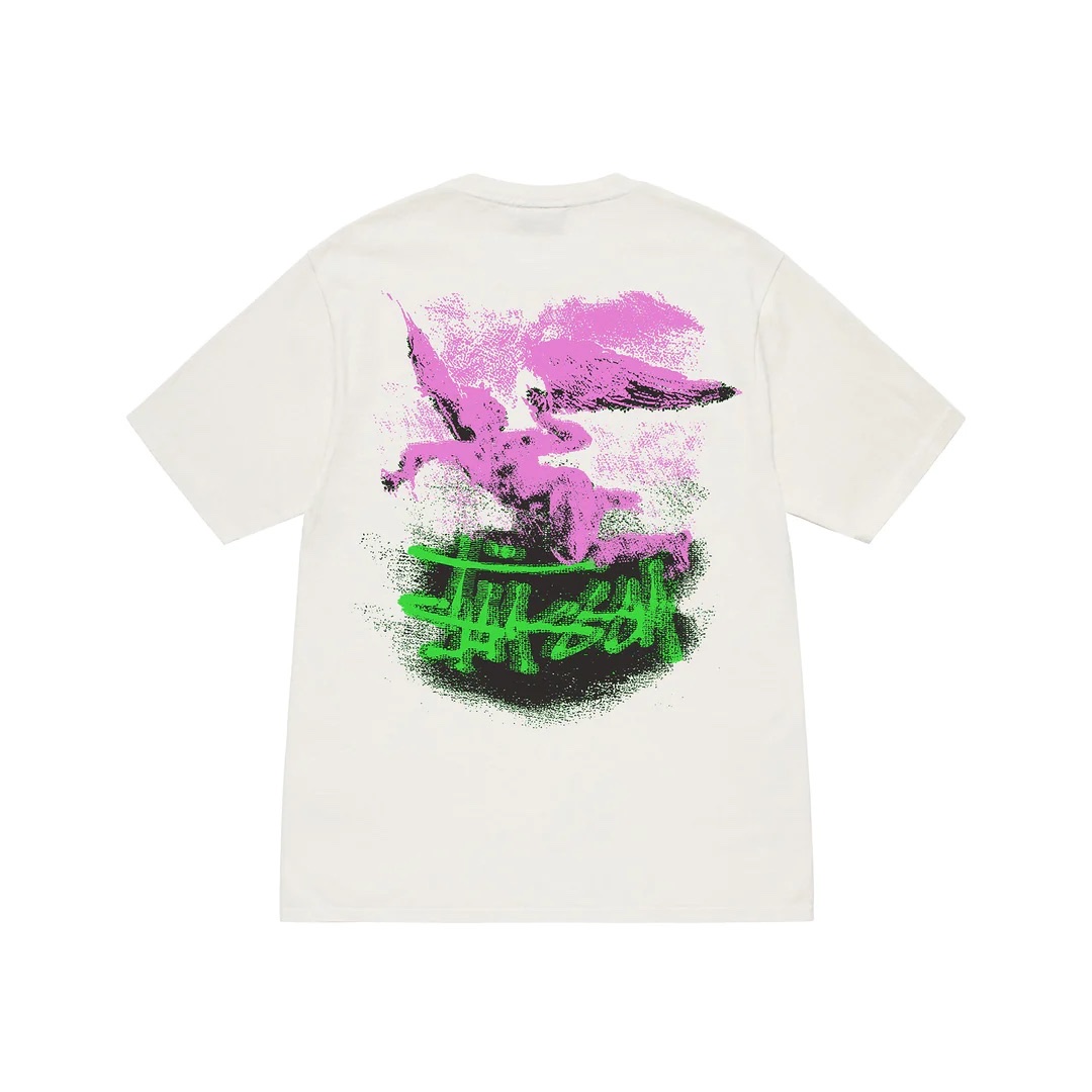 STUSSY FALLEN ANGEL TSHIRT - WHITE