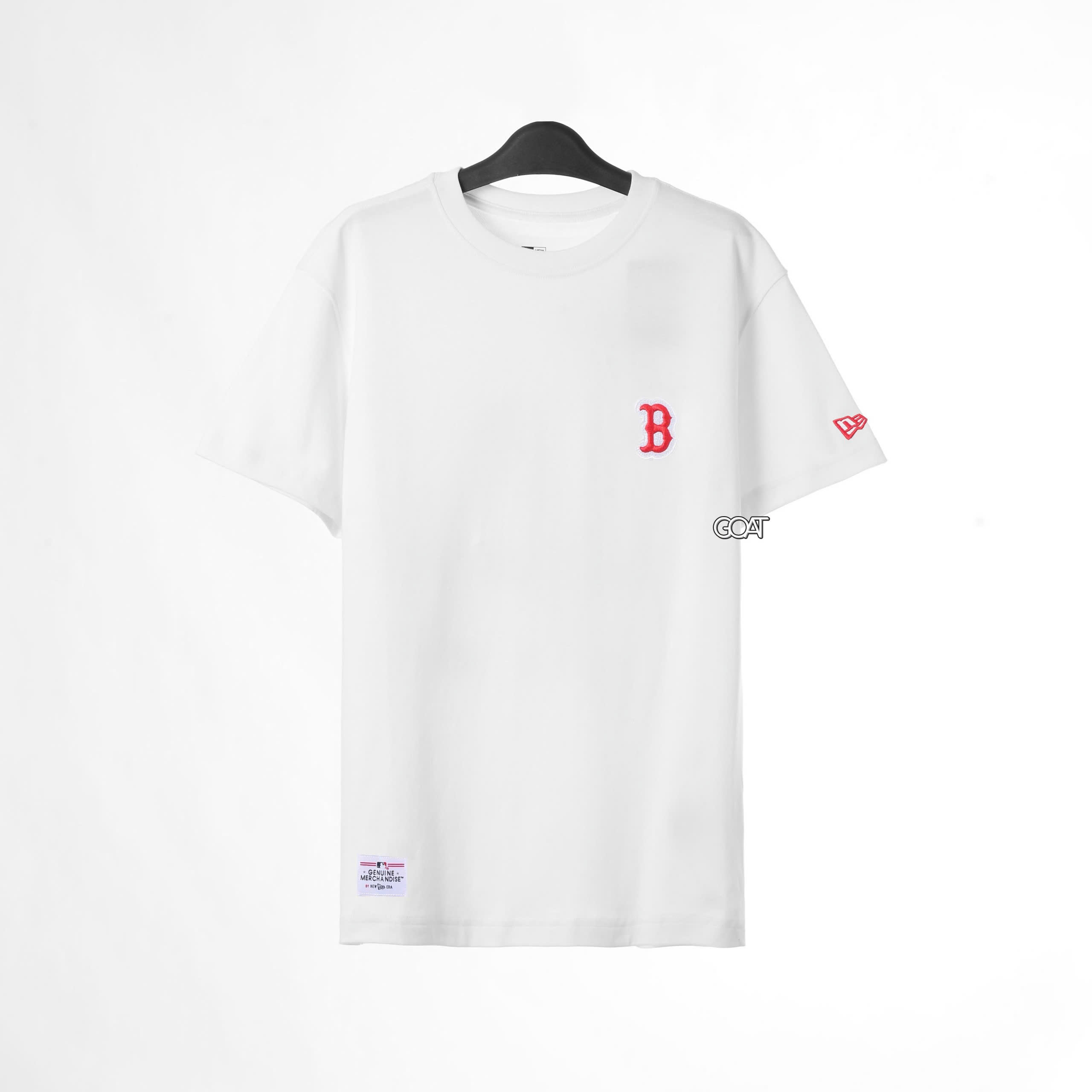 NEW ERA RED BASIC LOGO B TSHIRT - WHITE