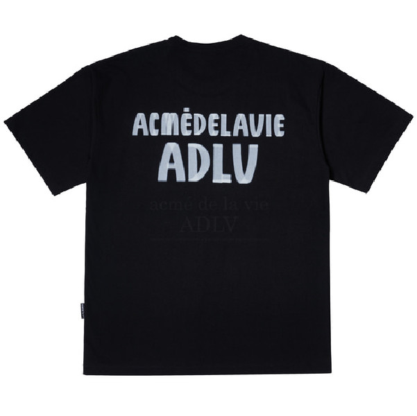 ADLV MARKER BASIC LOGO T-SHIRT - BLACK