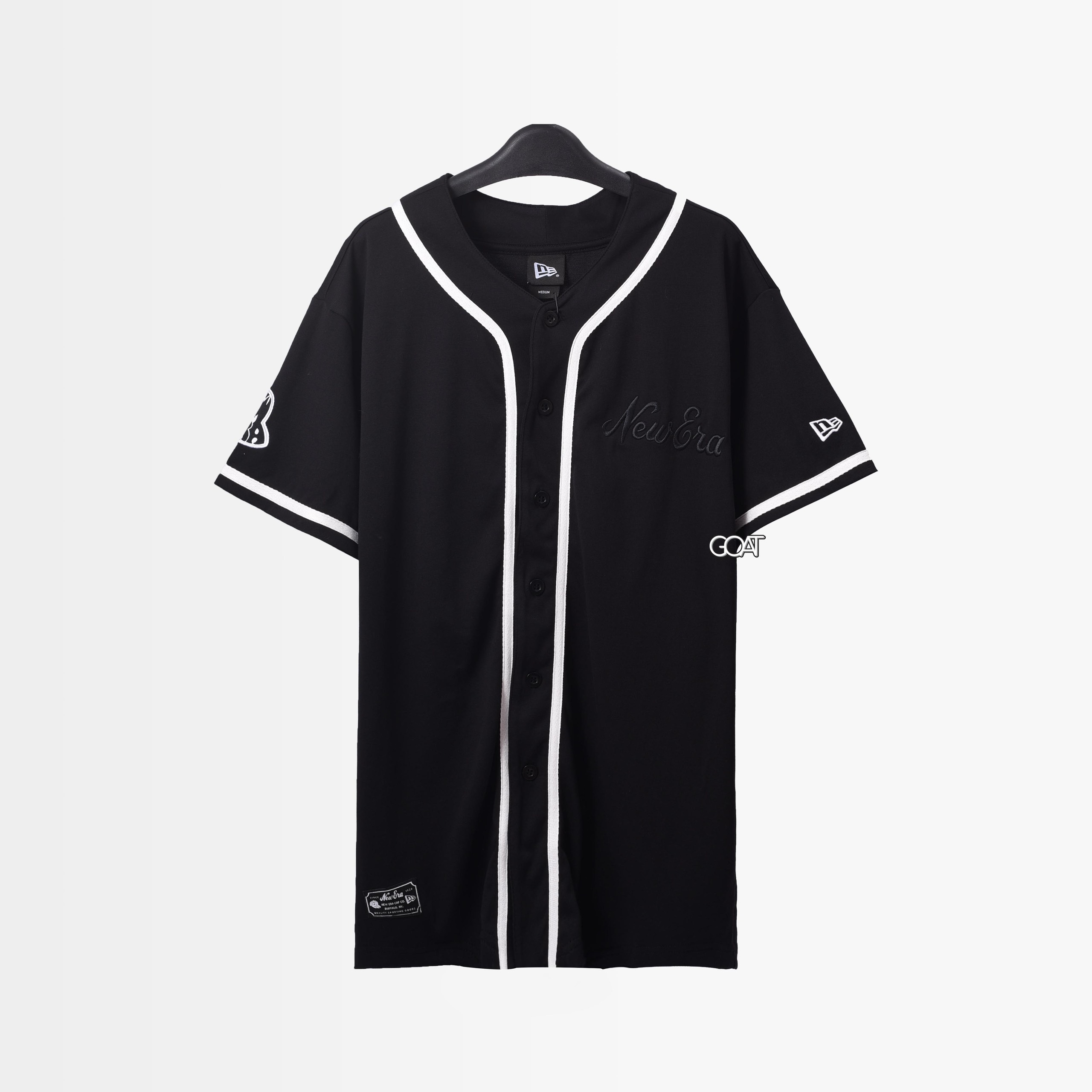 NEW ERA BASEBALL SHIRT - BLACK